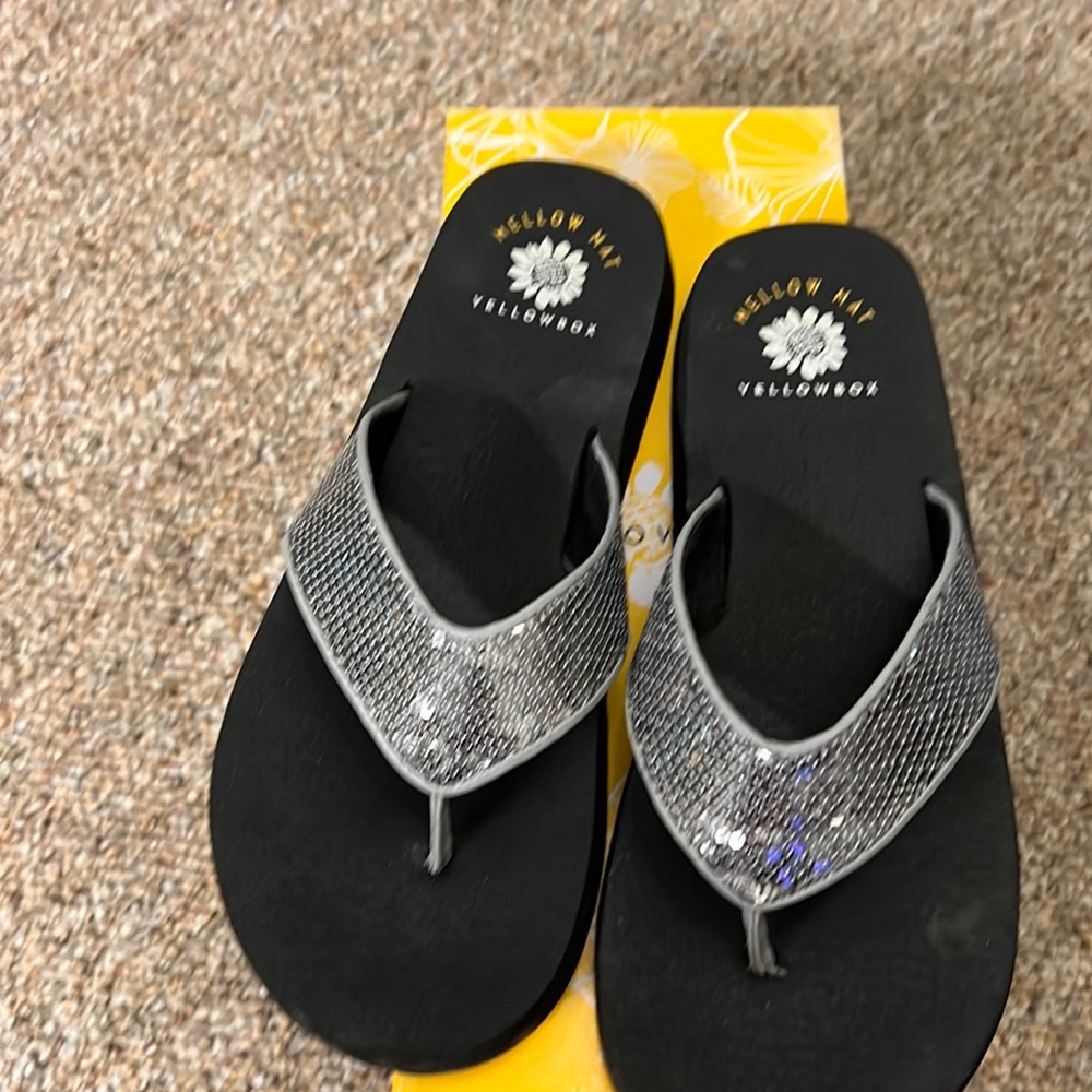 Yellow Box Flip Flops